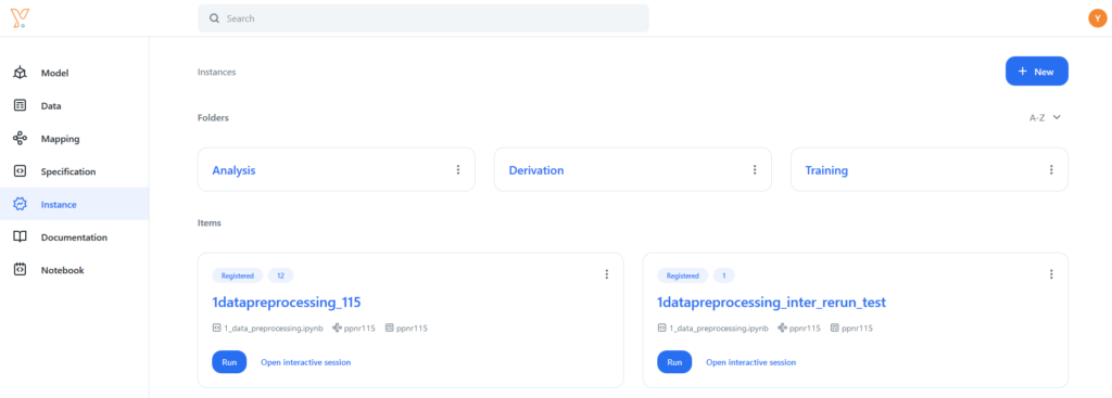 Chiron platform - Instance