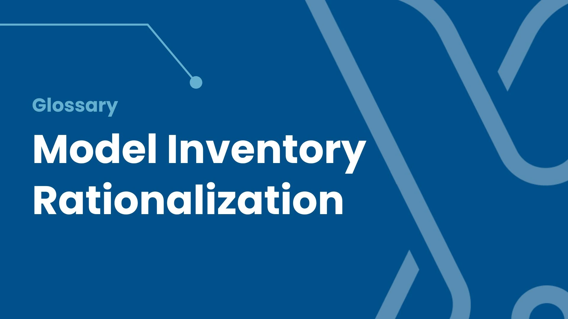 What is model inventory rationalization?