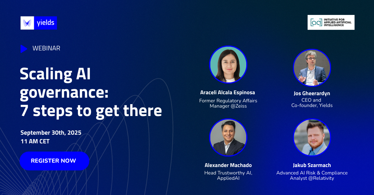 Webinar – Scaling AI Governance 7 Steps to Get There