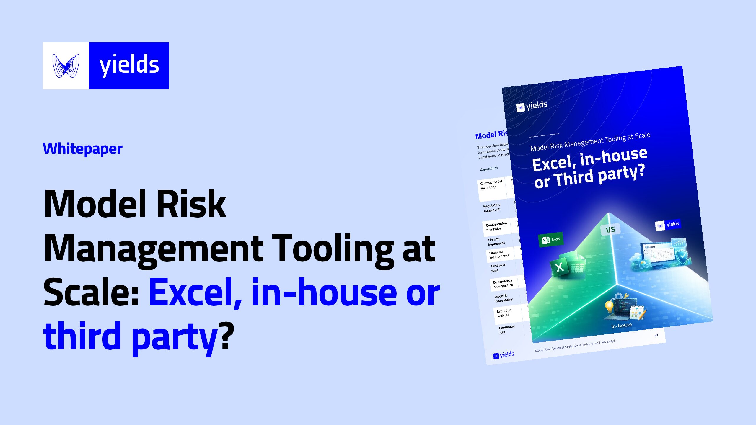Model Risk Management Tooling at Scale: Excel, in-house or Third-party? Linkedin Newsletter pdf
